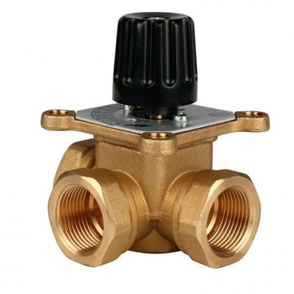 Клапан смесительный трехходовой 1" KVs 12 м3/ч Stout