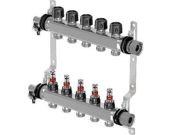 Коллектор UPONOR с расходомерами 6 выходов 1"x3/4"ЕК серия SMART S Коллектор UPONOR с расходомерами 6 выходов 1"x3/4"ЕК серия SMART S