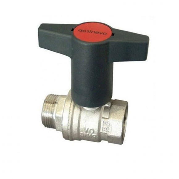 Кран шаровой ВН с пластмассовым маховиком 3/4" Oventrop Optibal