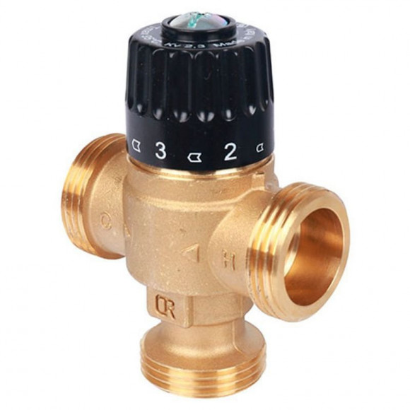 Клапан термосмесительный НР 1" 35-60 С KV 1.8 м3/ч Stout Клапан термосмесительный НР 1" 35-60 С KV 1.8 м3/ч Stout
