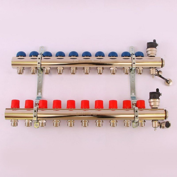Колл. группа EMMETI TOPWAY 1"x3/4" ЕК 10 выходов с термостатическими вентилями