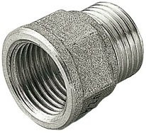 Переходник резьбовой 1/2"x 1/2" никел. TIEMME Переходник резьбовой 1/2"x 1/2" никел. TIEMME