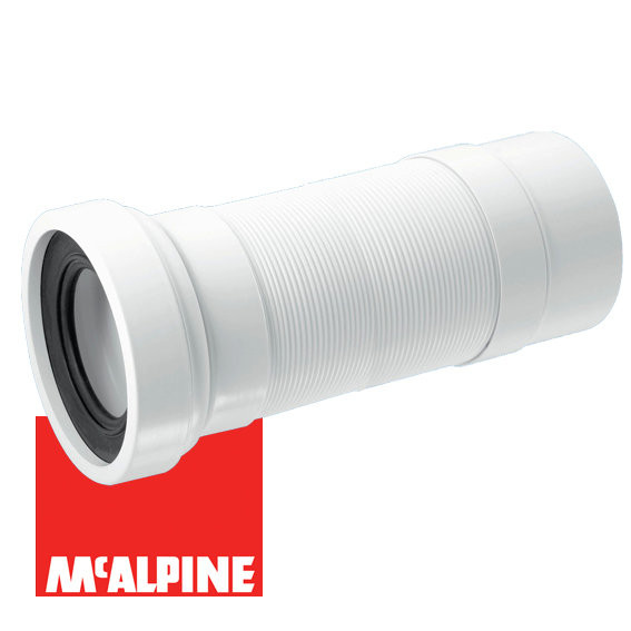 Гофра для унитаза с гладким окончанием 1м. McALPINE WC-F33P-RU Гофра для унитаза с гладким окончанием 1м. McALPINE WC-F33P-RU