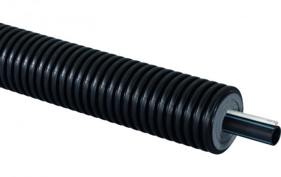 Uponor Ecoflex Supra Standard труба с белым кабелем 50x4,6/140 2x0,05 ohm/m