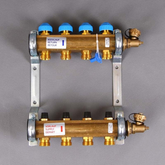 Колл. группа WATTS HKV 1"x3/4" ЕК 4 выхода с термостатом Колл. группа WATTS HKV 1"x3/4" ЕК 4 выхода с термостатом