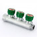 Коллектор FAR 1" 3 выхода M24x19 хромированный с вентилями Коллектор FAR 1" 3 выхода M24x19 хромированный с вентилями