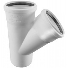 Тройник канализационный Rehau 110/110х45° Raupiano Plus Тройник канализационный Rehau 110/110х45° Raupiano Plus